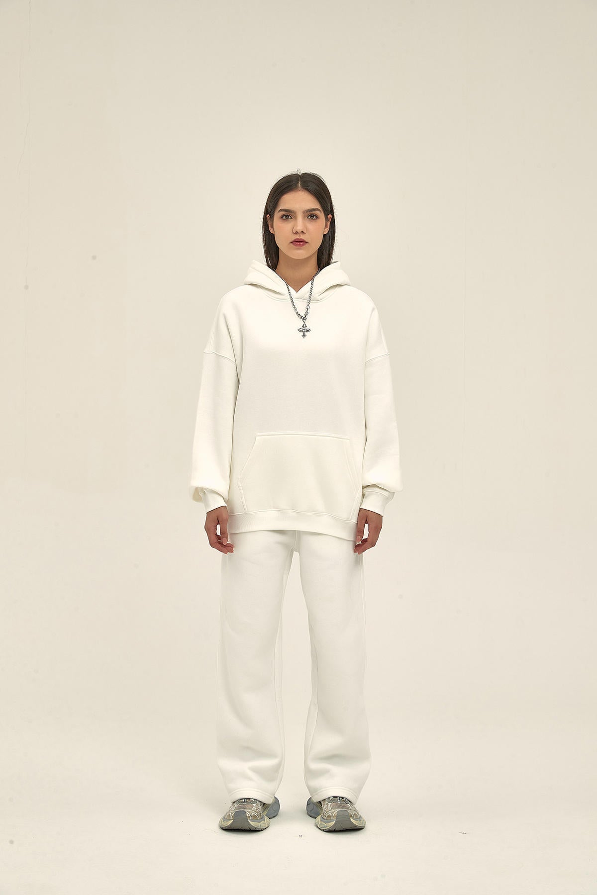 350G Loose Fleece Women Hoodie