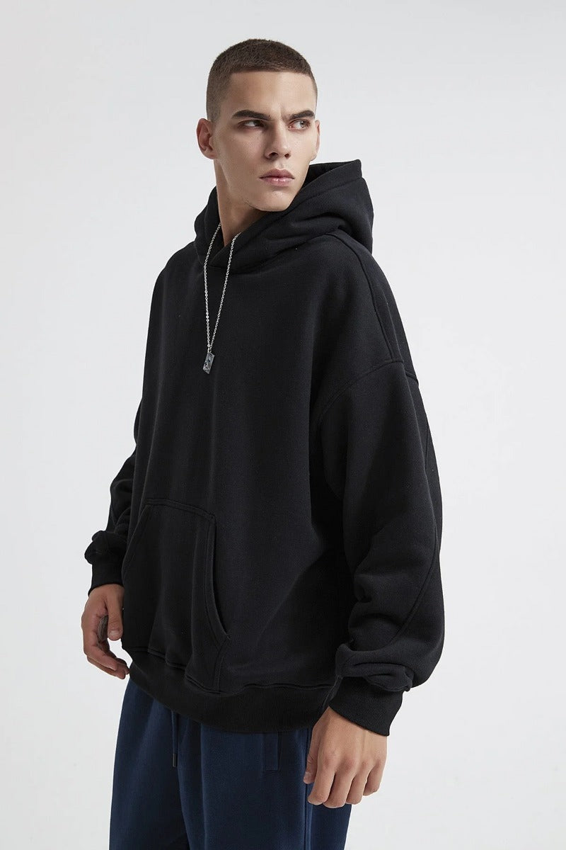 Solid Color Basic Men Hoodie