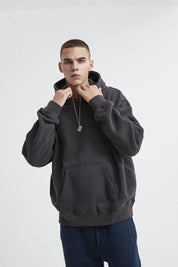 Solid Color Basic Men Hoodie