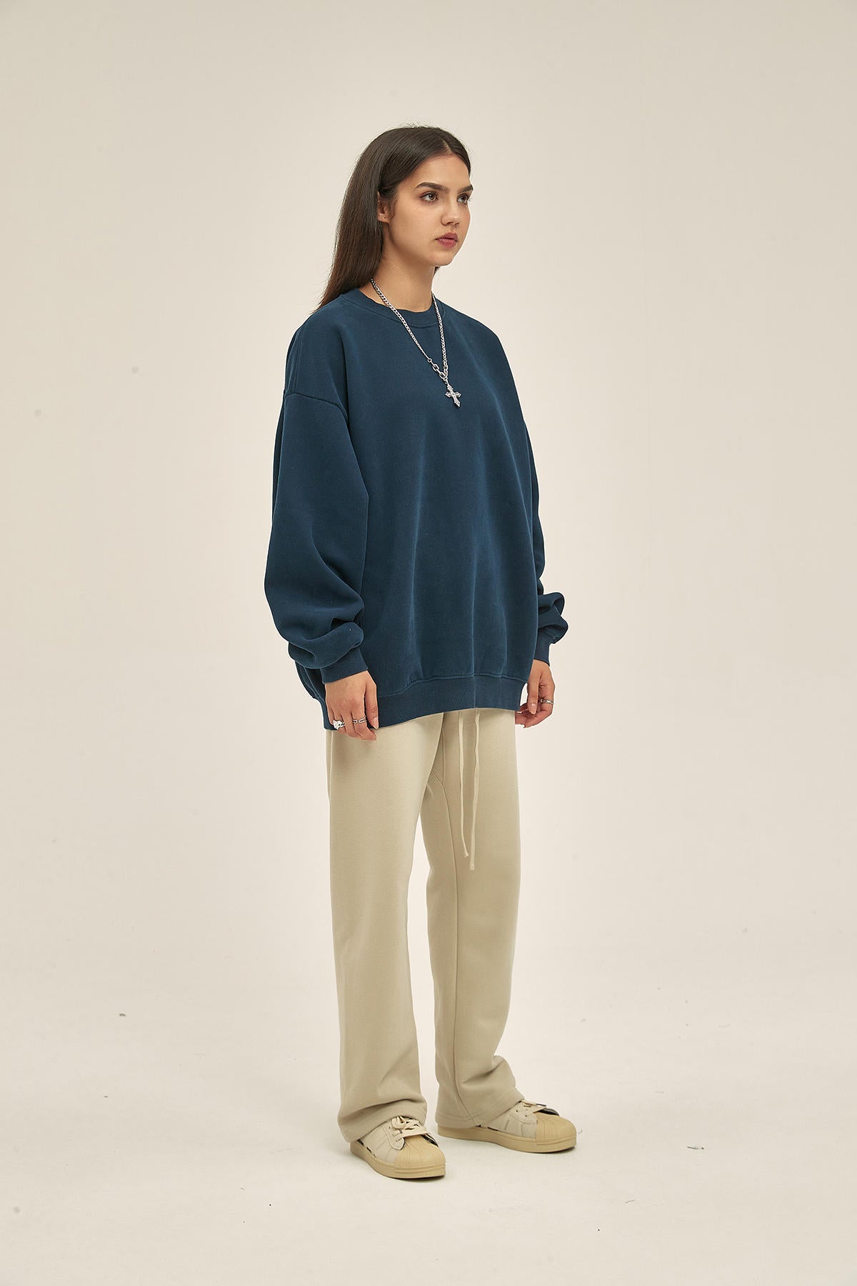 360G Loose Fleece Women Sweatshirt