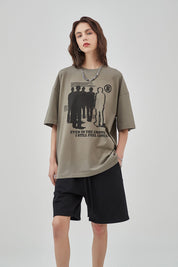 Creative Portrait Print Women T-Shirt