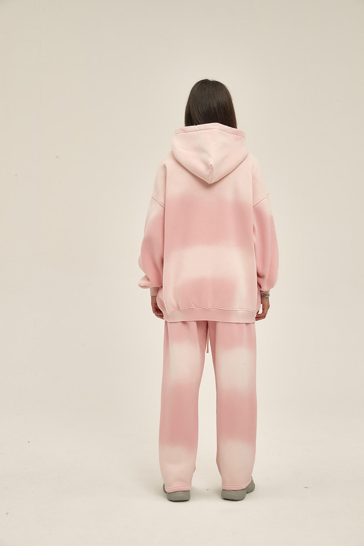 360G Retro Fleece Spray Dyed Women Hoodie