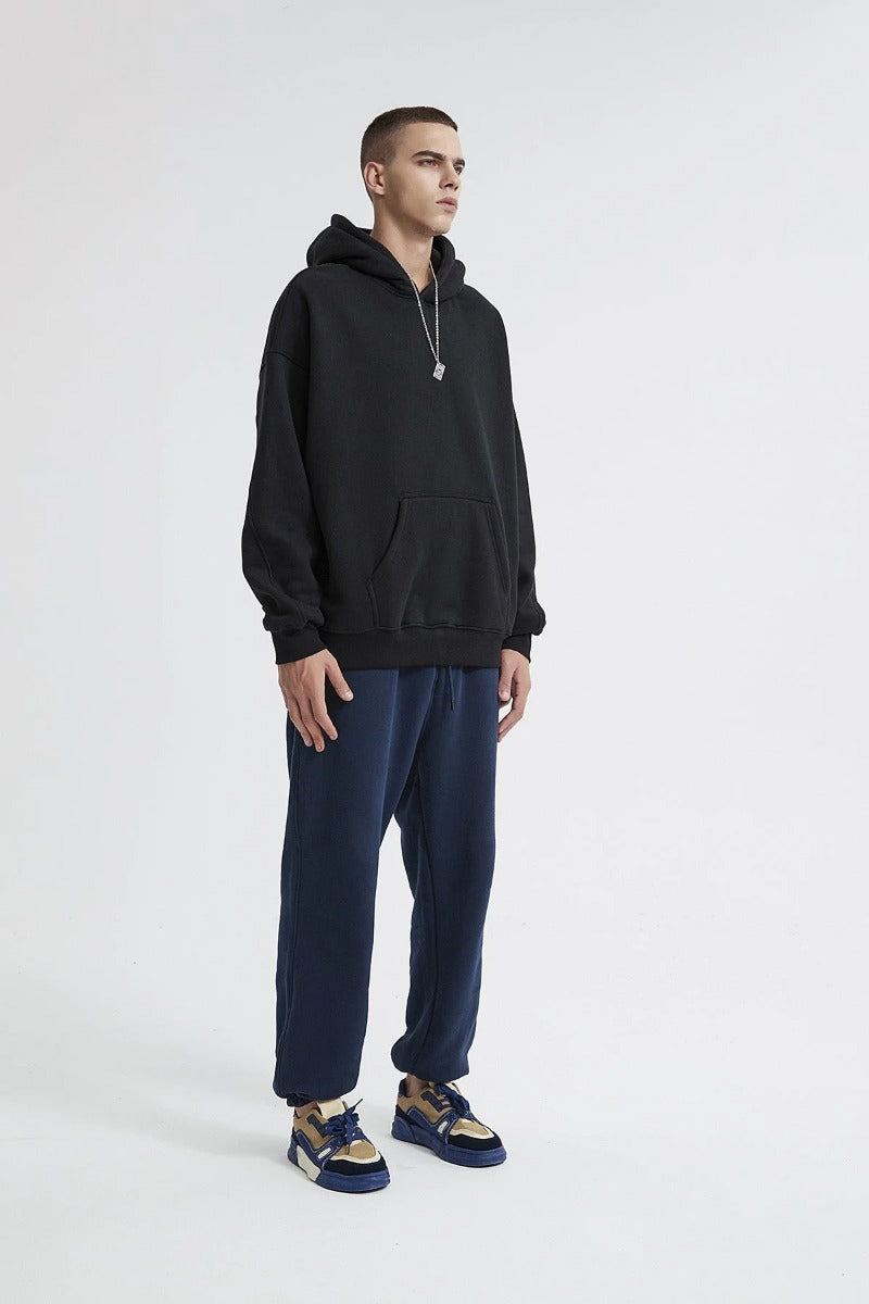 Solid Color Basic Men Hoodie