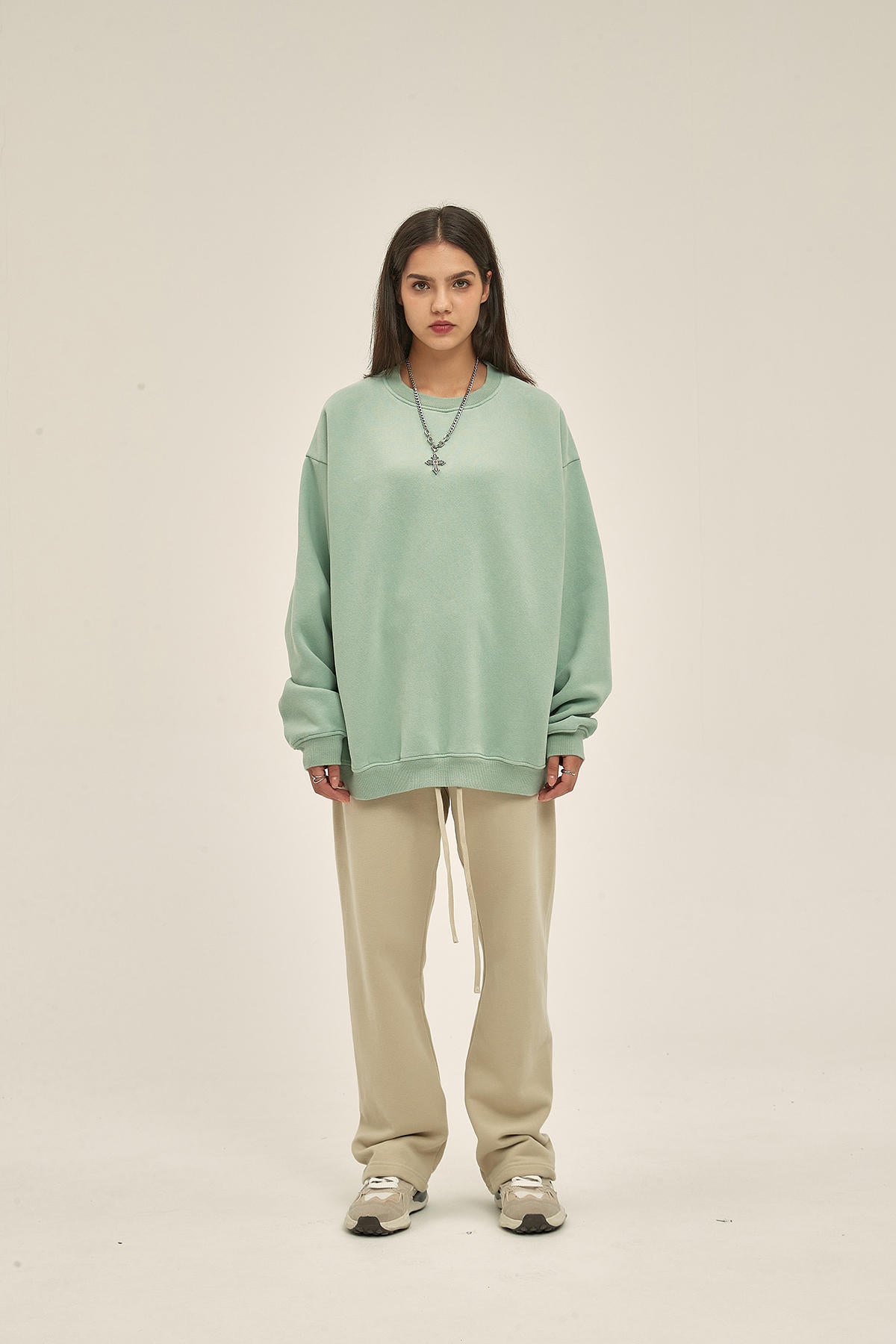 360G Loose Fleece Women Sweatshirt