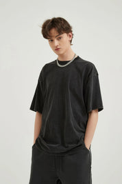 250G Loose Cotton Men T-shirt