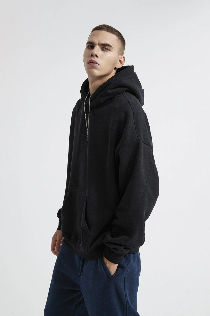 Solid Color Basic Men Hoodie