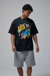 Vintage Back to Basics Print Men T-Shirt