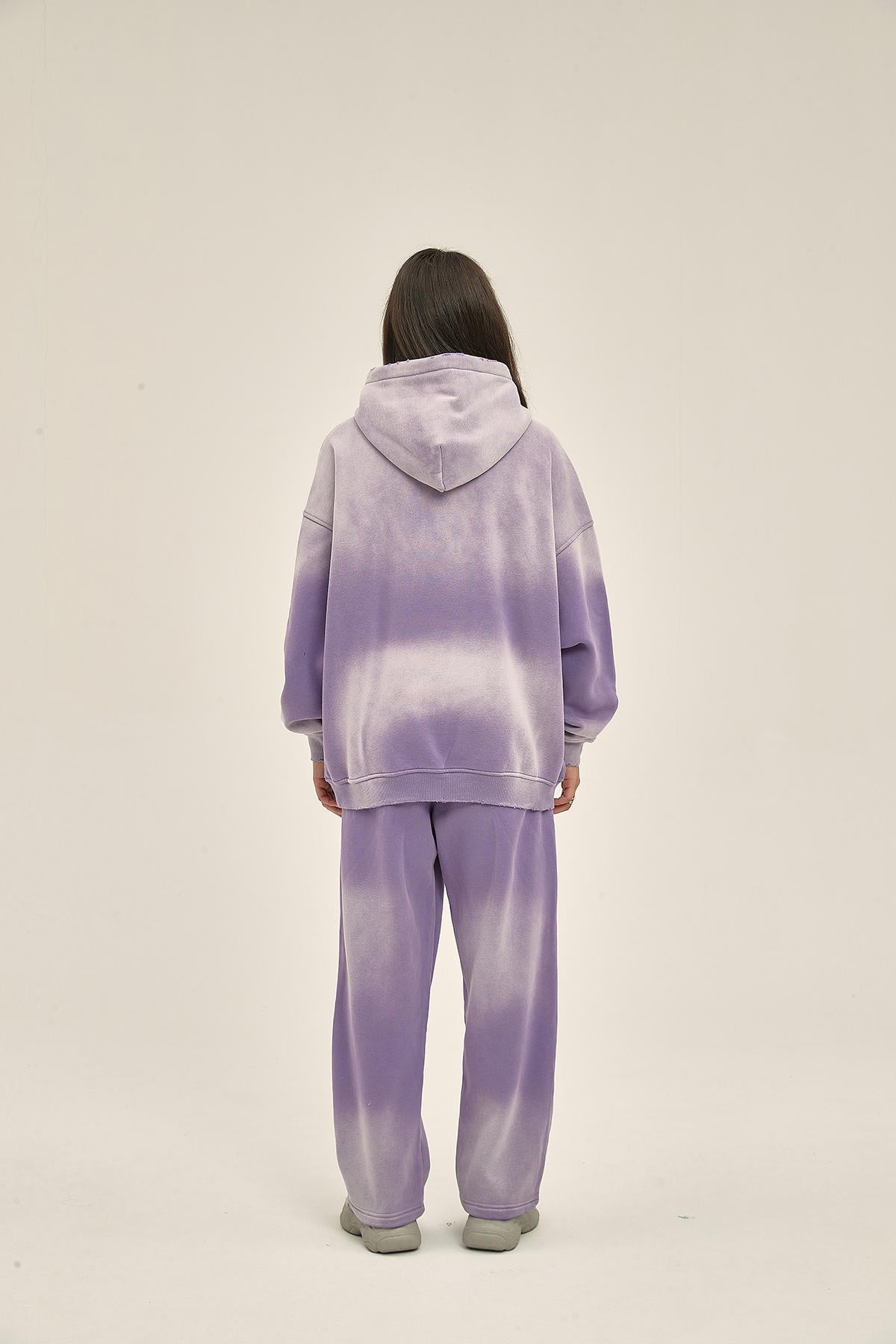 360G Retro Fleece Spray Dyed Women Hoodie