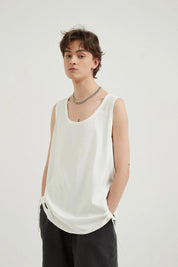 Washed Loose Sports Men Vest