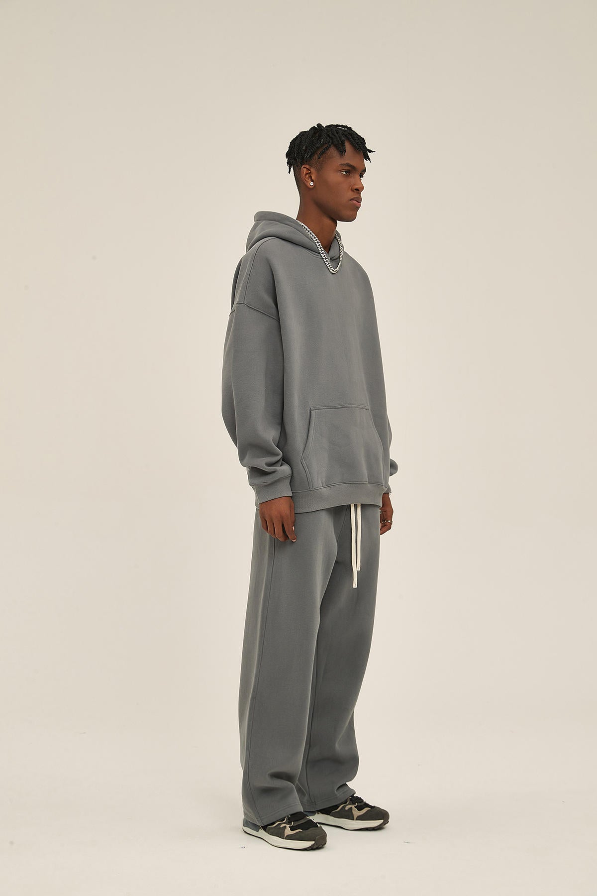 350G Loose Fleece Men Hoodie
