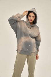 360G Dyed Distressed Women Hoodie