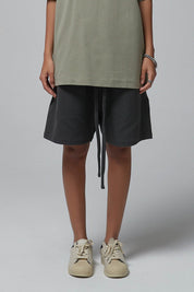 330G waffle Loose Drawstring Track Women Shorts