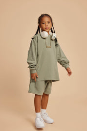 305G Heavyweight Cotton Kids Long-Sleeved T-Shirt