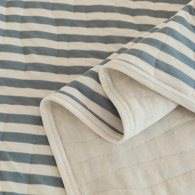 100% Cotton Striped Summer Quilt