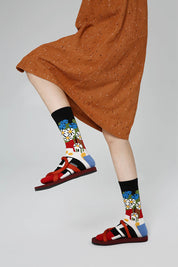 Abstract Pattern Women Socks