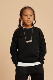 365G Fleece Crew Neck Kids Sweatshirt