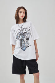 Grim Reaper Print Women T-Shirt