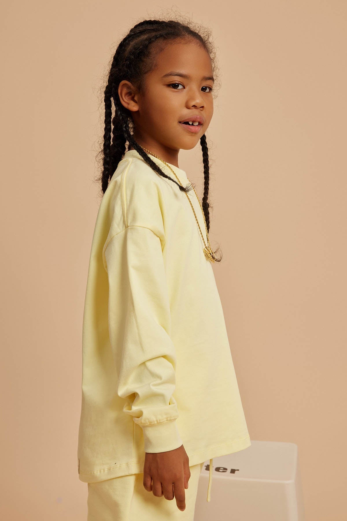 305G Heavyweight Cotton Kids Long-Sleeved T-Shirt