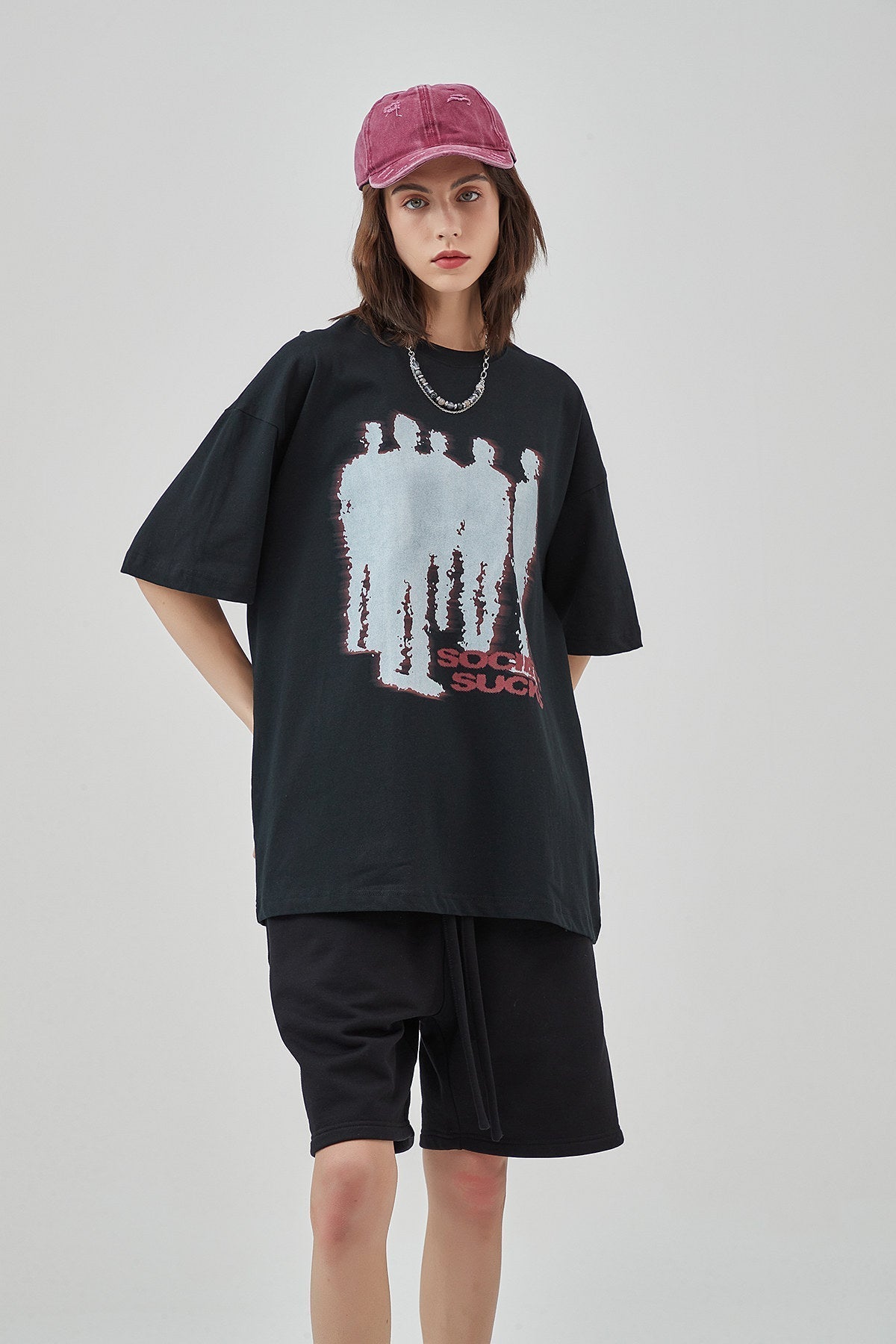 Silhouette Vintage Print Women T-Shirt