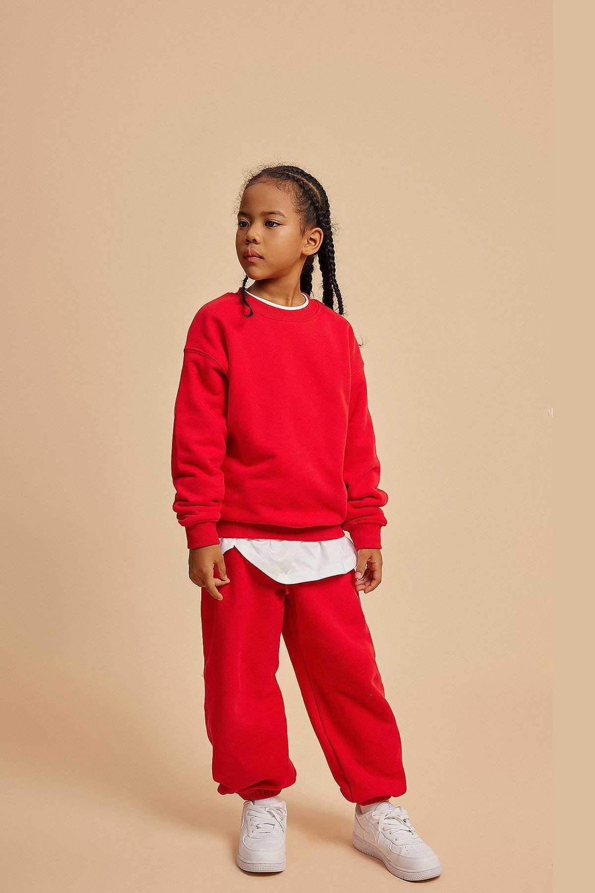 365G Fleece Crew Neck Kids Sweatshirt