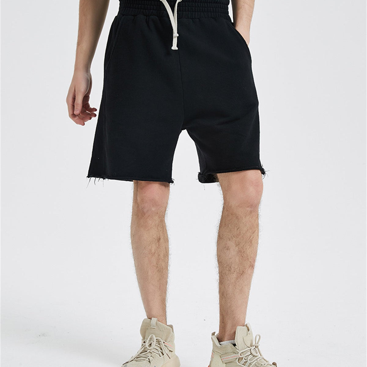 Washed-350g-Cotton-Shorts-Washed-Black-2.jpg