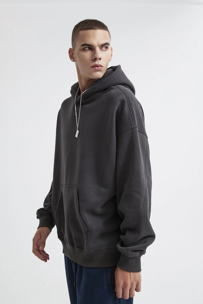 Solid Color Basic Men Hoodie