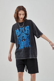 Vintage Naruto Print Women T-Shirt