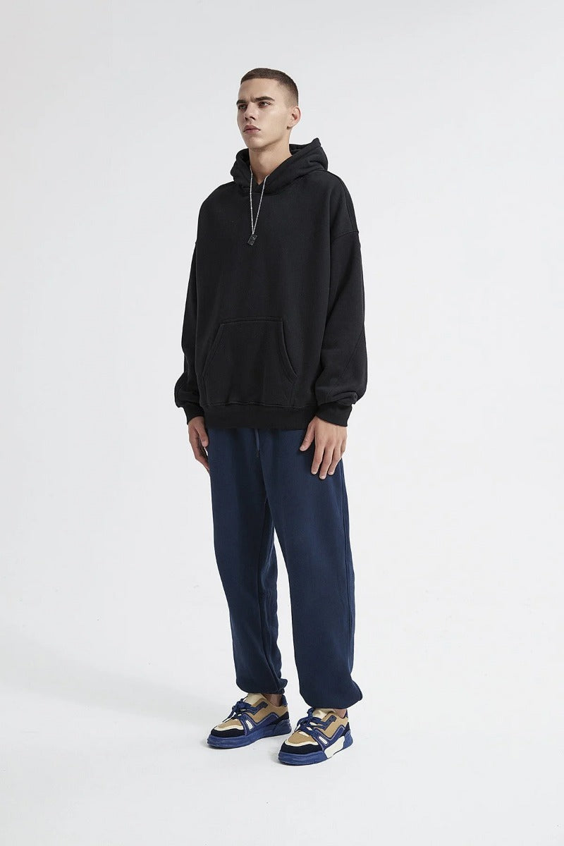 Solid Color Basic Men Hoodie