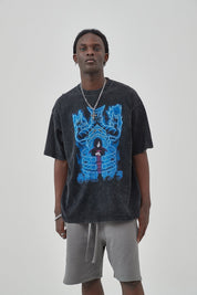 Vintage Naruto Print Men T-Shirt