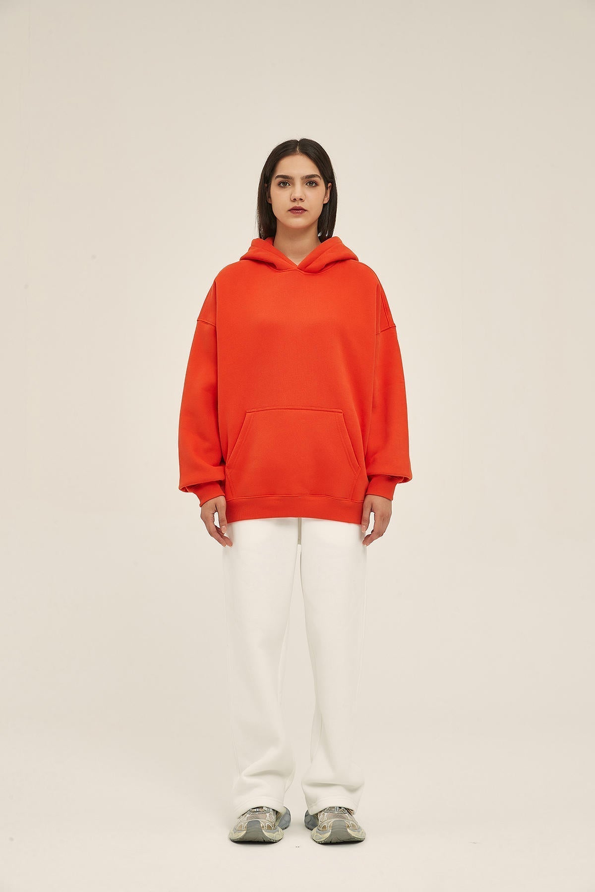 350G Loose Fleece Women Hoodie