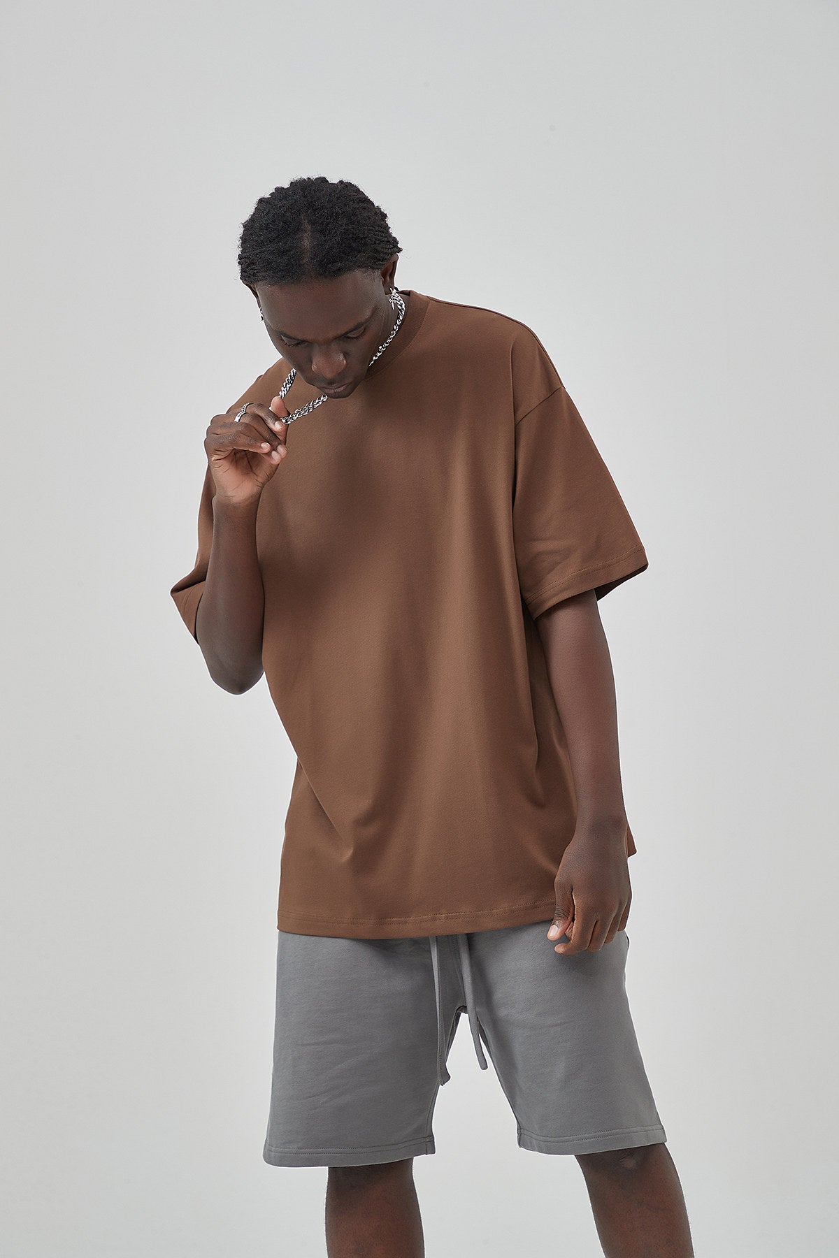 230G Vintage Cotton Men T-shirt