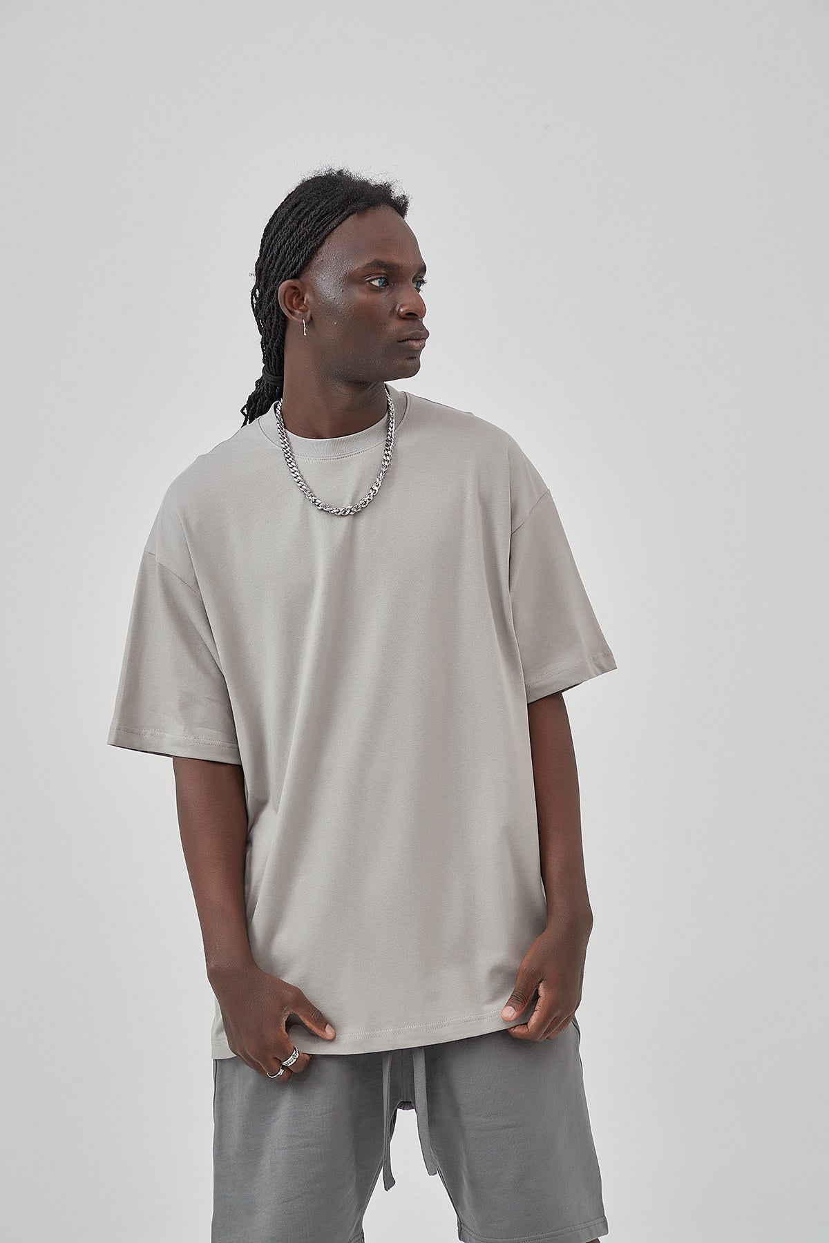 230G Vintage Cotton Men T-shirt