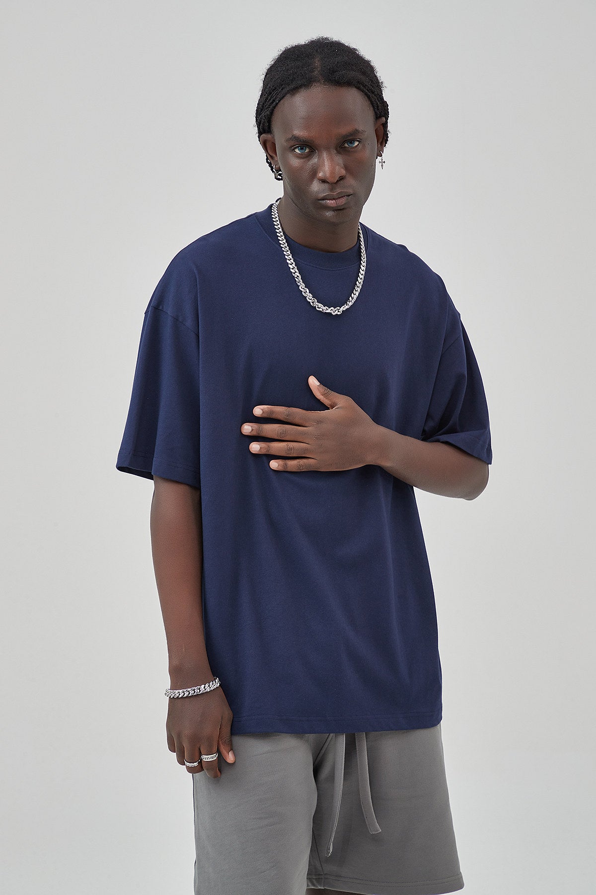 230G Vintage Cotton Men T-shirt