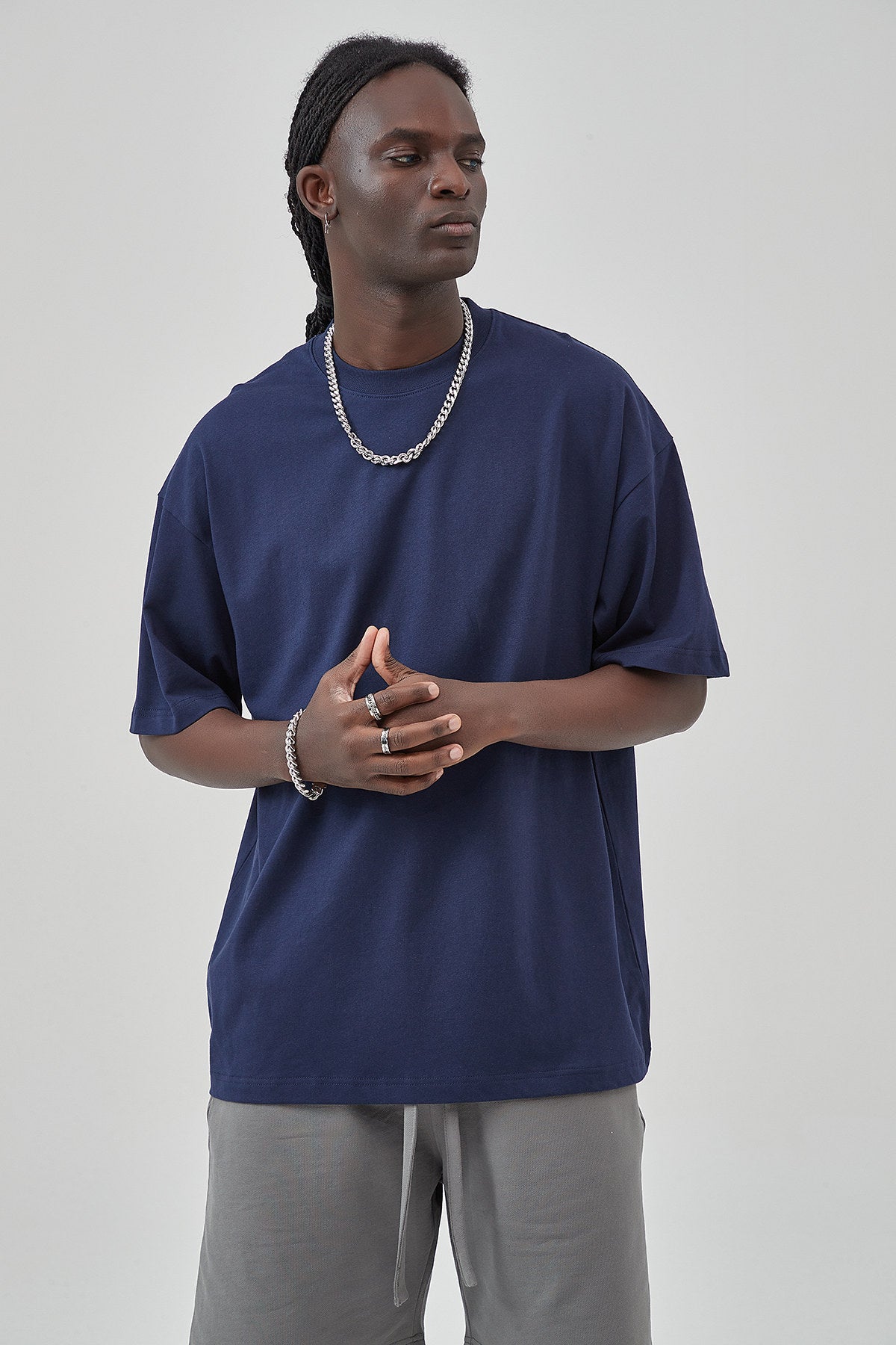 230G Vintage Cotton Men T-shirt