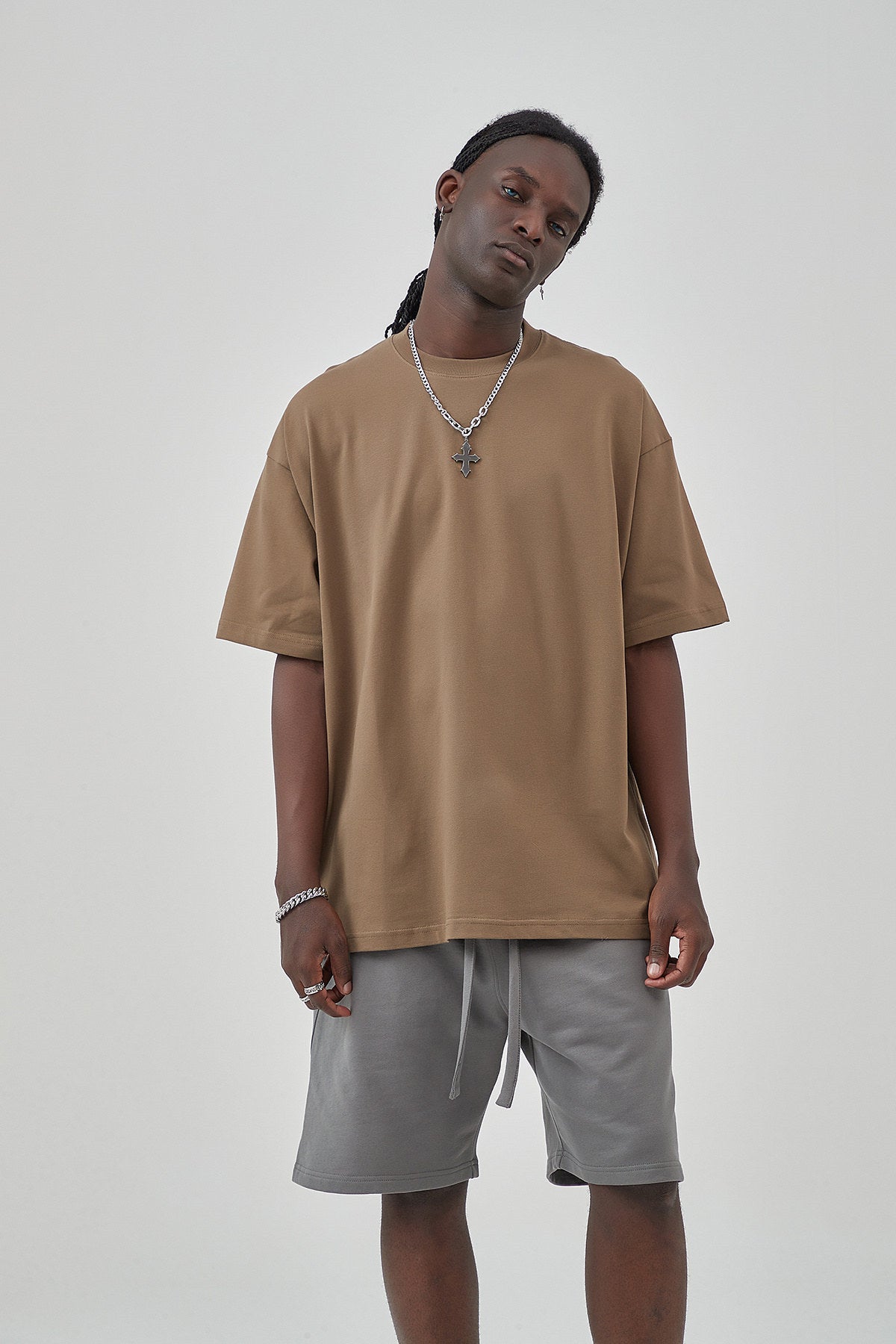 230G Vintage Cotton Men T-shirt