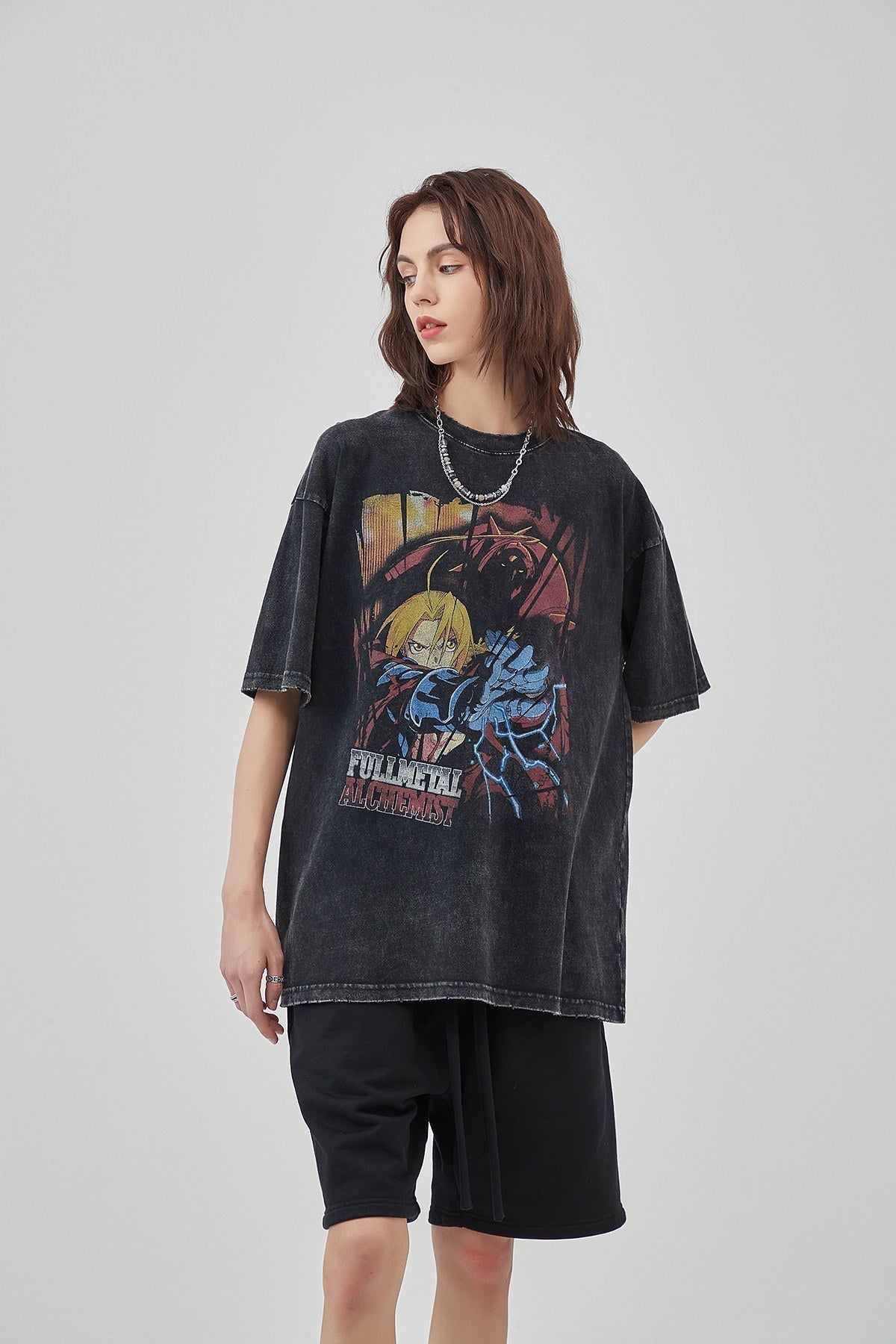 Vintage Steel Print Women T-Shirt