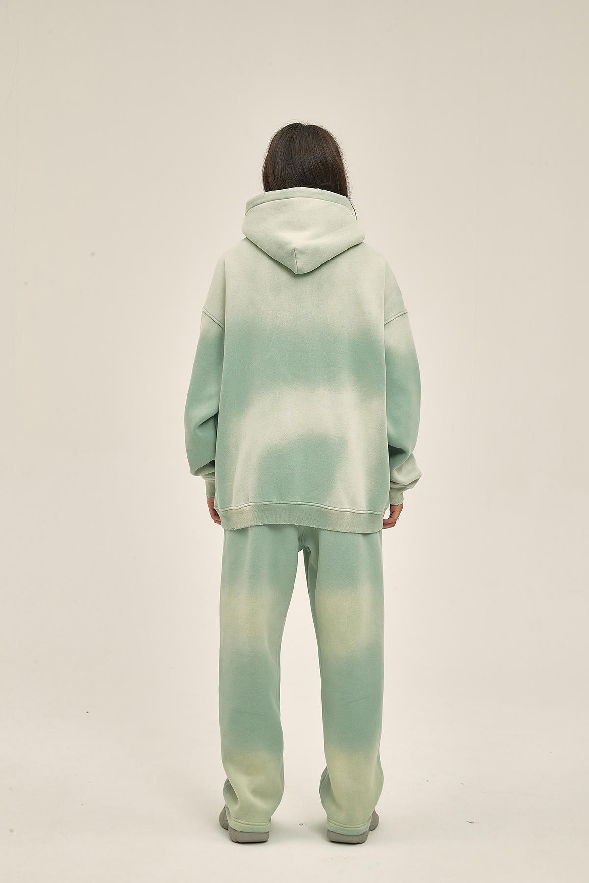 360G Retro Fleece Spray Dyed Women Hoodie