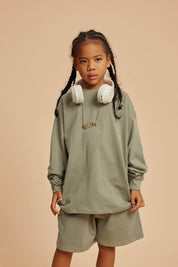 305G Heavyweight Cotton Kids Long-Sleeved T-Shirt