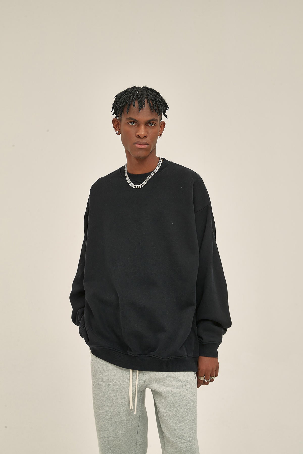 360G Loose Fleece Men Sweatshirt