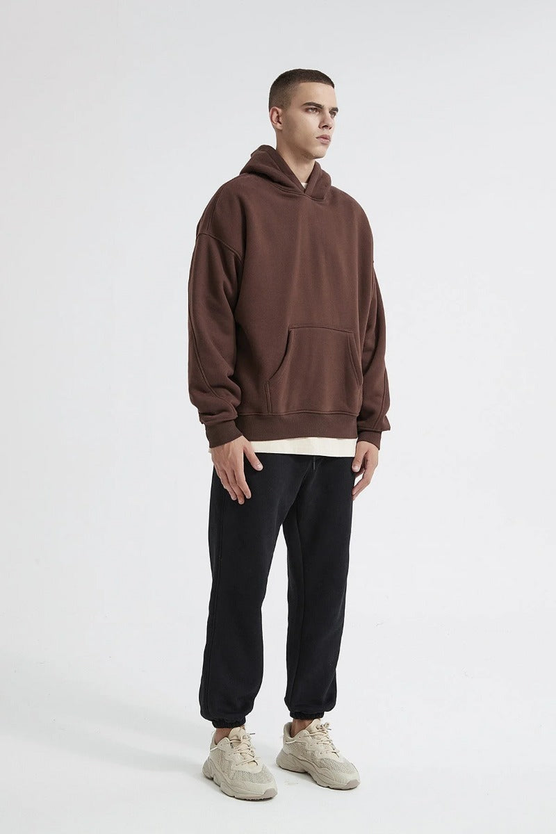 Solid Color Basic Men Hoodie