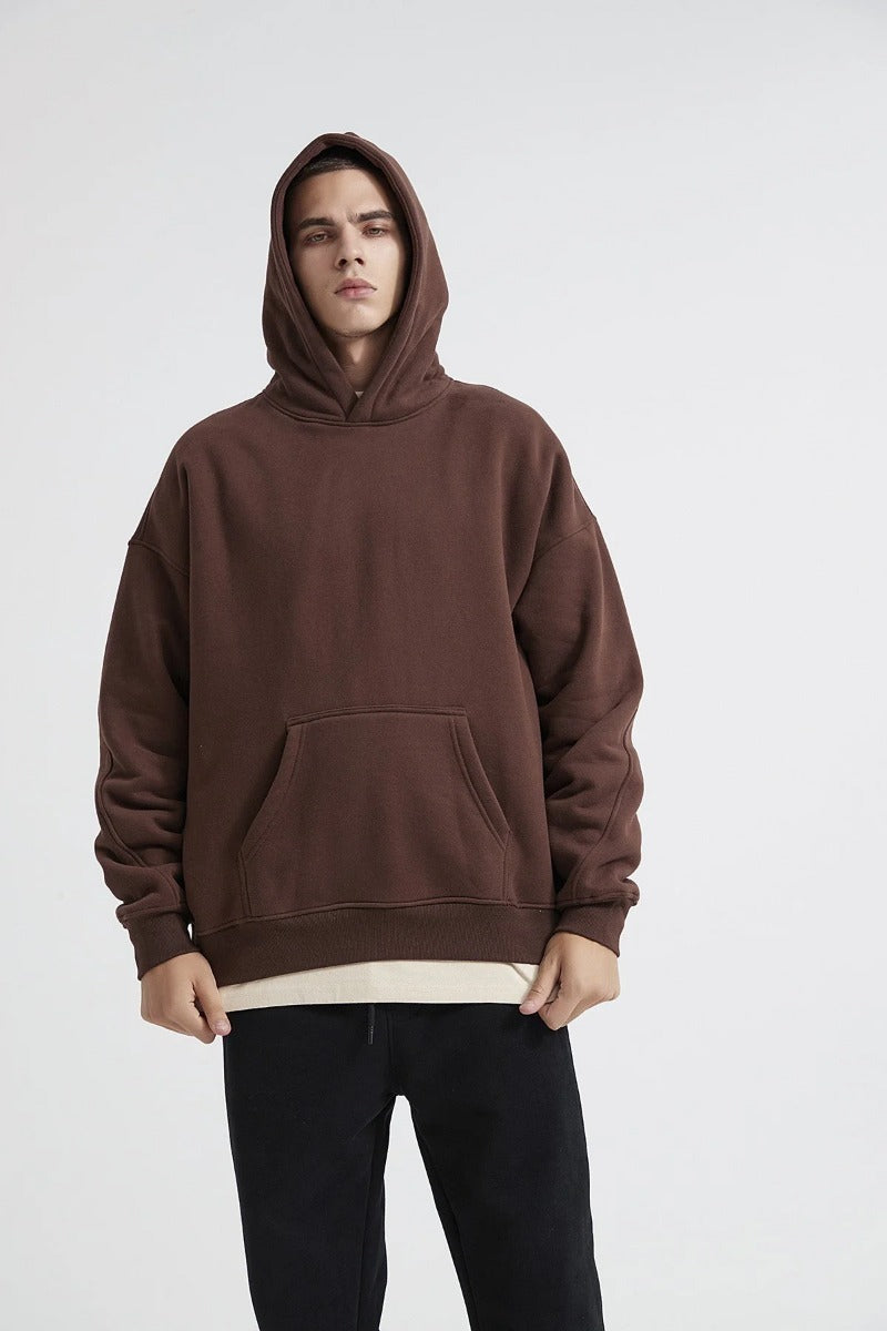 Solid Color Basic Men Hoodie